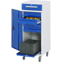Beistellschrank Stehpult 33, B450xT520xH1185mm, mobil