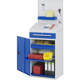 Beistellschrank Stehpult 04, B650xT520xH1110/1220/1770mm, stationär