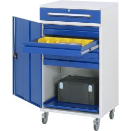 Beistellschrank Stehpult 33, B650xT520xH1185mm, mobil