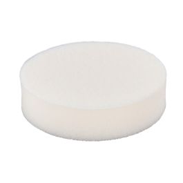 Polierpad weiß Ø 80 mm  - Klett • weich • flach • mittel • 30 mm