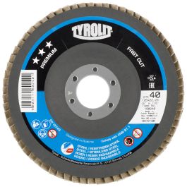 Tyrolit Fächerscheibe FASTCUT gerade 125x22,2 mm ZA80 PREMIUM Stahl/Inox