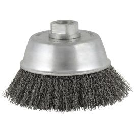 Tyrolit Topfbürste 120x25xM14 gezopfter Draht SH0,35 mm PREMIUM Stahl