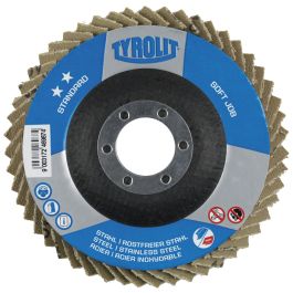 Tyrolit Fächerscheibe SOFTJOB gekröpft 125x22,23 mm ZA120 STANDARD Stahl/Inox