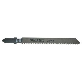Stichsägeblatt B-19 Arbeitsplatten/Kunststoff - Holz/Kunststoff • Stoß-Verzahnt • 2,1 mm / 12 tpi • Arbeitslänge: 63 mm • 5 Stück