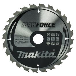 Kreissägeblatt MAKFORCE - 210/30 mm • 24 Zähne • 1,6 mm • Holz