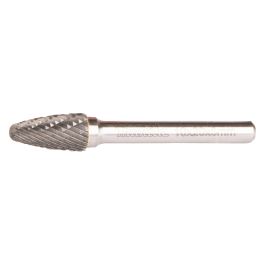 Hartmetall Frässtift  - Rundbogen • Kreuzverzahnung • LxØ 20x10 mm • max. 33.000 U/min