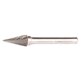 Hartmetall Frässtift  - Spitzkegel • Kreuzverzahnung • LxØ 20x10 mm • max. 33.000 U/min