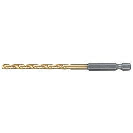 HSS TiN Metallbohrer - Ø 3,0mm • Länge 81mm • 1/4" 6-kant