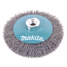 Kegelbürste - Ø 115 mm • gewellt • verzinkter Stahl • M14
