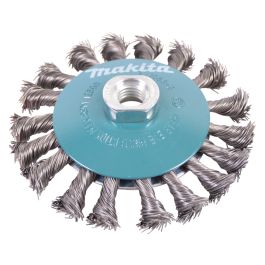 Rundbürste - Ø 115 mm • gezopft • verzinkter Stahl • M14
