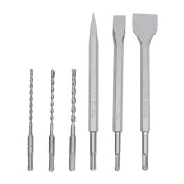 SDS-PLUS Bohrer/Meißel-Set - 6 Stück