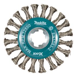 Rundbürste 115mm X-LOCK - Ø 115 mm • gezopft • Edelstahl • X-LOCK