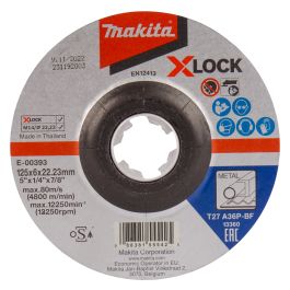Schruppscheibe X-LOCK - Ø 125 mm • 6,0 mm • A36P-BF • X-LOCK • Stahl