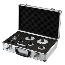 EZYCHANGE Lochsägen-Set Elektriker 7-teilig HSS-BiM - 7-tlg. • Ø 32-83 mm • Schnitttiefe 44 mm • Holz/Edelstahl/Kunststoff