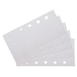 Schleifpapier P100 93x185mm Klett - 93x185 mm • Körnung P100 • Klett • 8 Loch • 10 Stück
