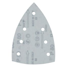 Schleifpapier A80 100x150mm Klett - 100x150 mm • Körnung A80 • Klett • 7 Loch • 10 Stück