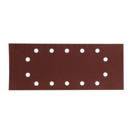 Schleifpapier P180 115x280mm gelocht - 115x280 mm • Körnung P180 • 14 Loch • 10 Stück