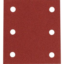 Schleifpapier P120 104x112mm Klett - 102x114 mm • Körnung P120 • Klett • 6 Loch • 10 Stück
