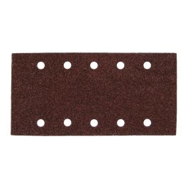 Schleifpapier P40 115x229mm Klett - 115x229 mm • Körnung P40 • Klett • 10 Loch • 10 Stück