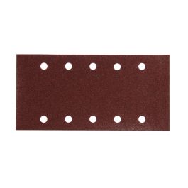 Schleifpapier P60 115x229mm Klett - 115x229 mm • Körnung P60 • Klett • 10 Loch • 10 Stück