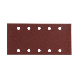 Schleifpapier P100 115x229mm Klett - 115x229 mm • Körnung P100 • Klett • 10 Loch • 10 Stück
