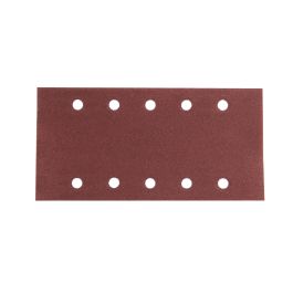 Schleifpapier P180 115x229mm Klett - 115x229 mm • Körnung P180 • Klett • 10 Loch • 10 Stück