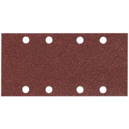 Schleifpapier P180 93x185mm Klett - 93x185 mm • Körnung P180 • Klett • 8 Loch • 10 Stück