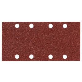 Schleifpapier P150 93x185mm Klett - 93x185 mm • Körnung P150 • Klett • 8 Loch • 50 Stück