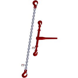 2-teilige, mit galvanisch verzinkter Kette