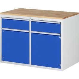 Schubladenschrank LL5.8.8, B1145xT650xH825mm, B-Top-25mm, 2xSchublade-TA, 2xTür
