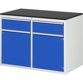 Schubladenschrank LL5.8.8, B1145xT650xH820mm, M-Top-22mm, 2xSchublade-TA, 2xTür