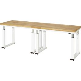 Werkbank elektrisch höhenverstellbar, B2500xT700xH740-1140mm, B-Platte-40 mm