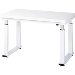 Werkbank elektrisch höhenverstellbar, B1250xT700xH740-1140mm, HPL-Platte-40 mm