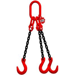 McBULL® 3-Strang-Kettengehänge, GK8, schwarz, 10 mm, 1 Meter, Typ3K25