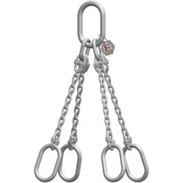McBULL® 4-Strang-Kettengehänge, GK6 (INOX), 16 mm, 1 Meter, Typ8