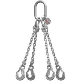 McBULL® 4-Strang-Kettengehänge, GK6 (INOX), 16 mm, 1 Meter, Typ4