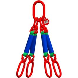 McBULL® 4-Strang-Rundschlingengehänge, 1 Meter, 0-45° = 10500 kg/45-60°= 7500 kg, Typ8