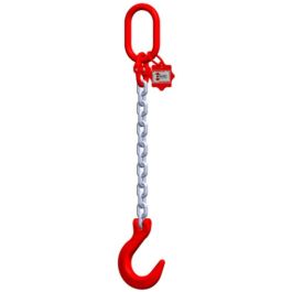 McBULL® 1-Strang-Kettengehänge, GK8, galv. verz., 8 mm, 1 Meter, Typ3K16"GV"