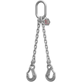 McBULL® 2-Strang-Kettengehänge, GK6 (INOX), 16 mm, 1 Meter, Typ4