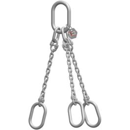McBULL® 3-Strang-Kettengehänge, GK6 (INOX), 16 mm, 1 Meter, Typ8