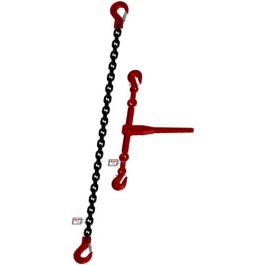 McBULL® 2-teilige-Zurrkette, GK8, schwarz, 8 mm, 1 Meter