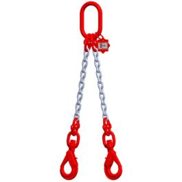 McBULL® 2-Strang-Kettengehänge, GK8, galv. verz., 7 mm, 1 Meter, Typ7"GV"