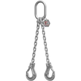McBULL® 2-Strang-Kettengehänge, GK6 (INOX), 10 mm, 1 Meter, Typ1