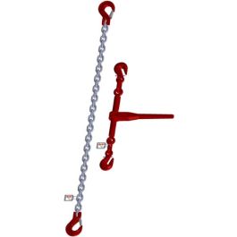McBULL® 2-teilige-Zurrkette, GK8, galv. verz., 16 mm, 1 Meter