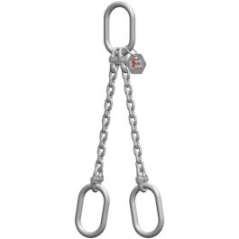 McBULL® 2-Strang-Kettengehänge, GK6 (INOX), 16 mm, 1 Meter, Typ8