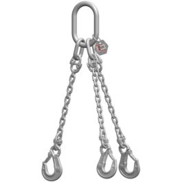 McBULL® 3-Strang-Kettengehänge, GK6 (INOX), 16 mm, 1 Meter, Typ4