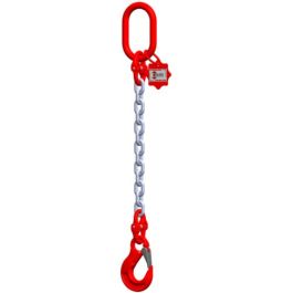 McBULL® 1-Strang-Kettengehänge, GK8, galv. verz., 8 mm, 1 Meter, Typ4K16"GV"