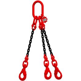 McBULL® 3-Strang-Kettengehänge, GK8, schwarz, 10 mm, 1 Meter, Typ7K25