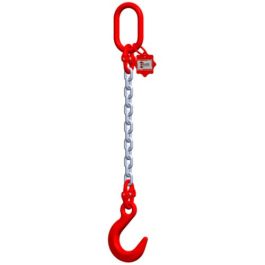McBULL® 1-Strang-Kettengehänge, GK8, galv. verz., 8 mm, 1 Meter, Typ6K16"GV"