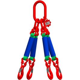 McBULL® 4-Strang-Rundschlingengehänge, 1 Meter, 0-45° = 10500 kg/45-60°= 7500 kg, Typ4